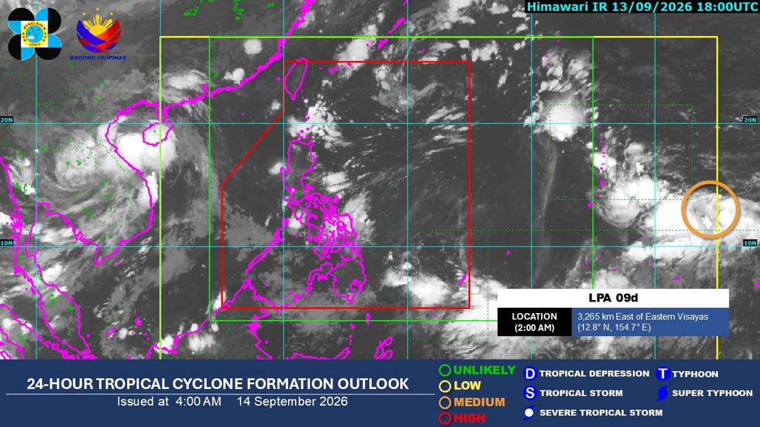 Photo: dzrh.com.ph PAGASA Alert: LPA Becomes Tropical Depression; Heavy Rain Forecast for Batanes and Babuyan Islands