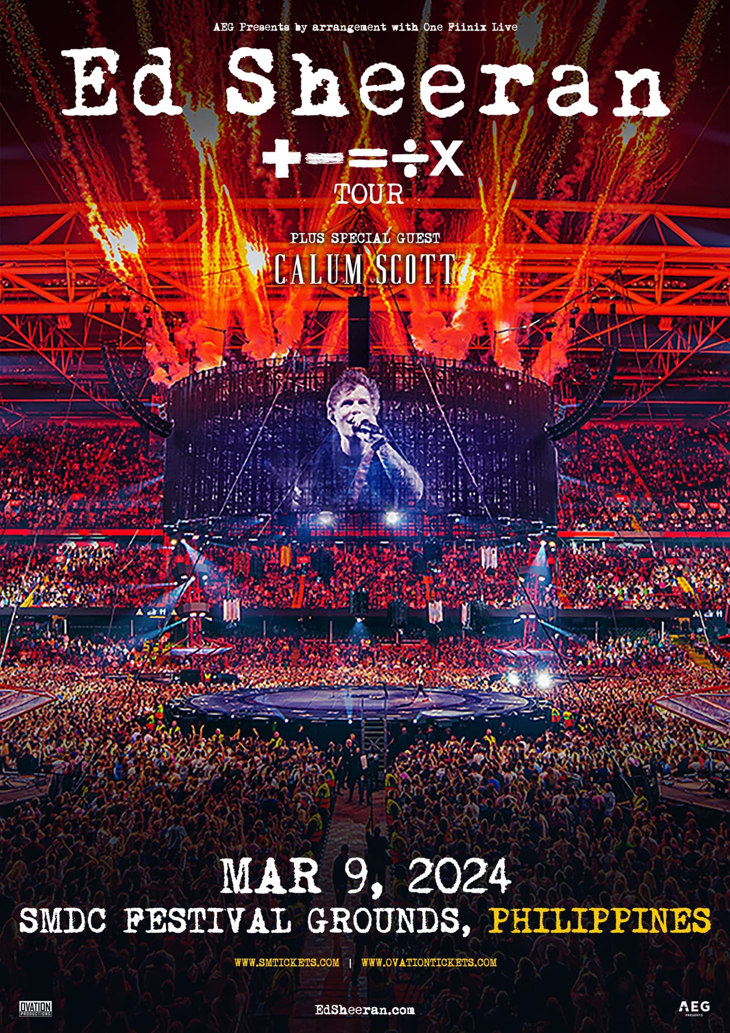 Ed Sheeran returns to Manila in 2024 with ‘+ = ÷ x Tour’