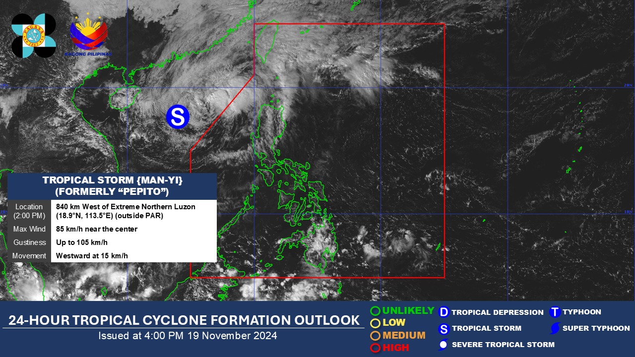 Next tropical cyclones expected to make landfall — PAGASA