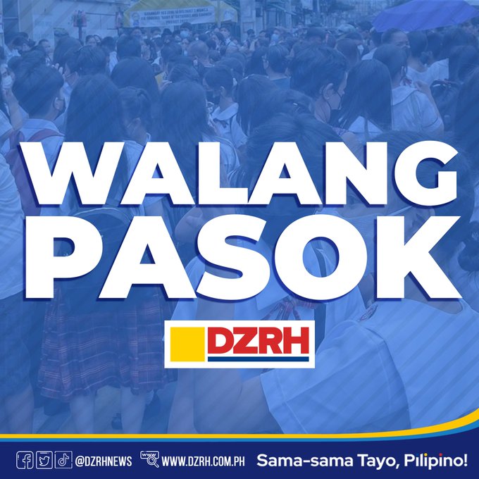 WalangPasok: Class suspensions, Wednesday, September 6, 2023